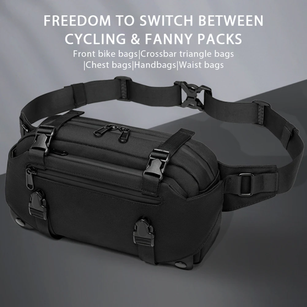 Men Waist Bag Waterproof Handbag Chest Bag Multifunctional Large Capacity Casual Fanny Pack Male sports cycling Fanny Pack