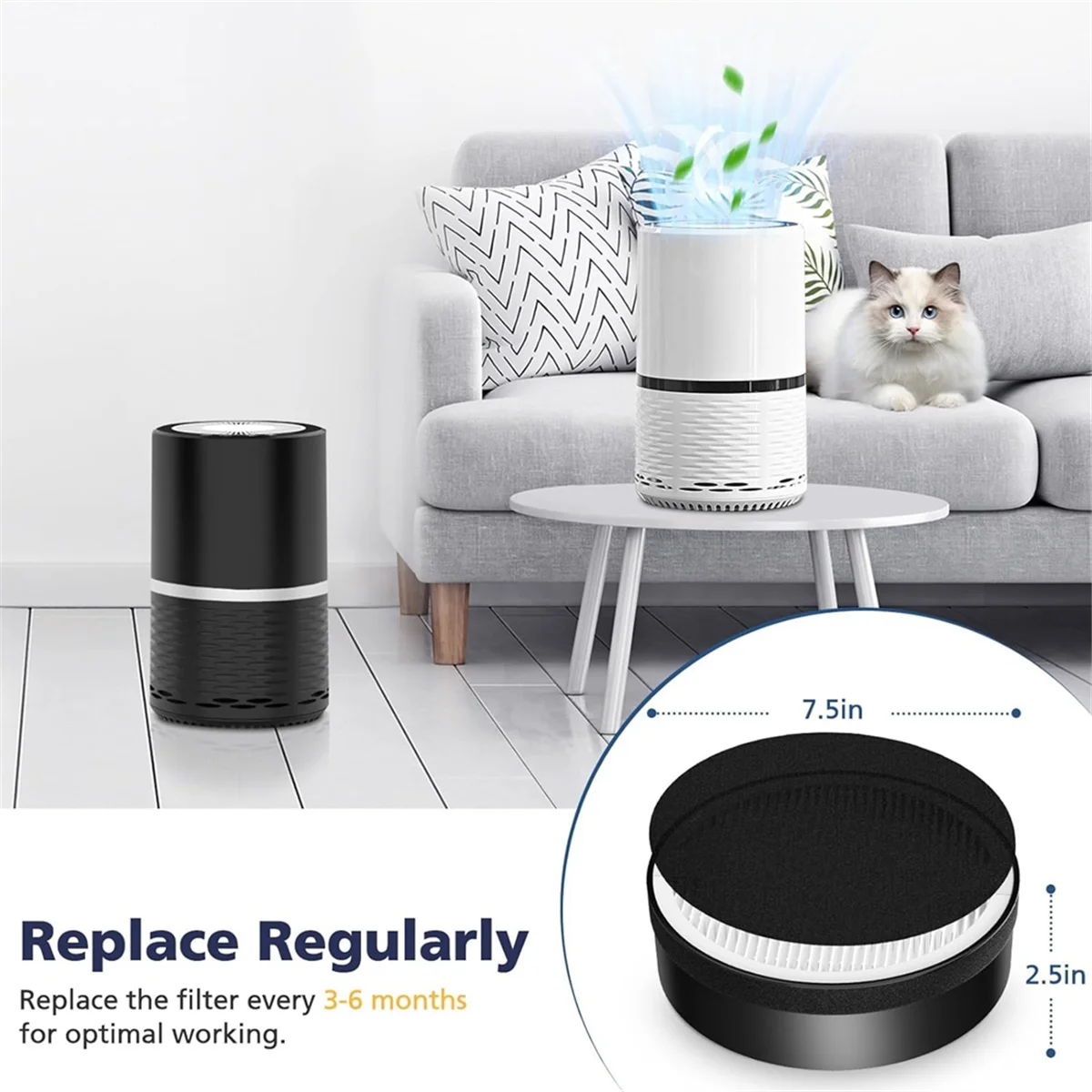 - Сменный фильтр H132 для сменного фильтра Air Puri-Fier настоящий HEPA-фильтр 3-в-1 H13