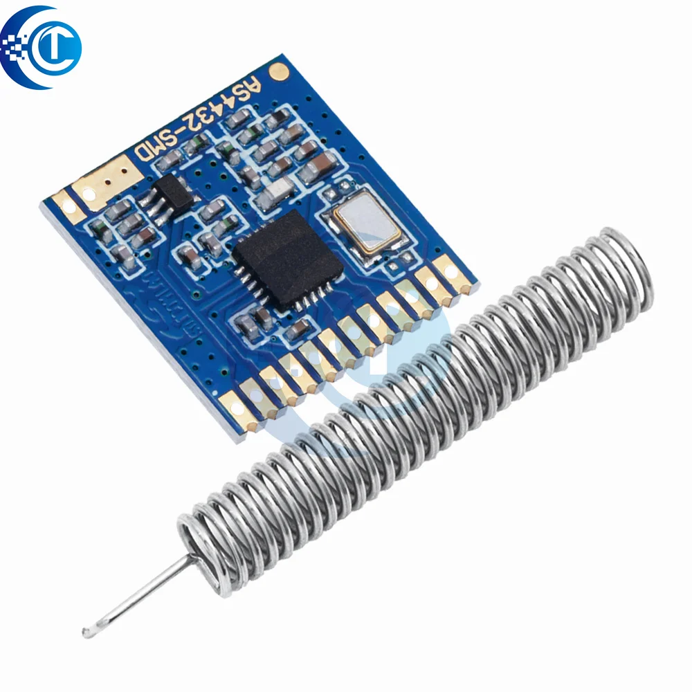 Фото AS4432-SMD Si4432 433MHz беспроводной модуль SI4432 малый объем SMD 100mw 1,5 km №3