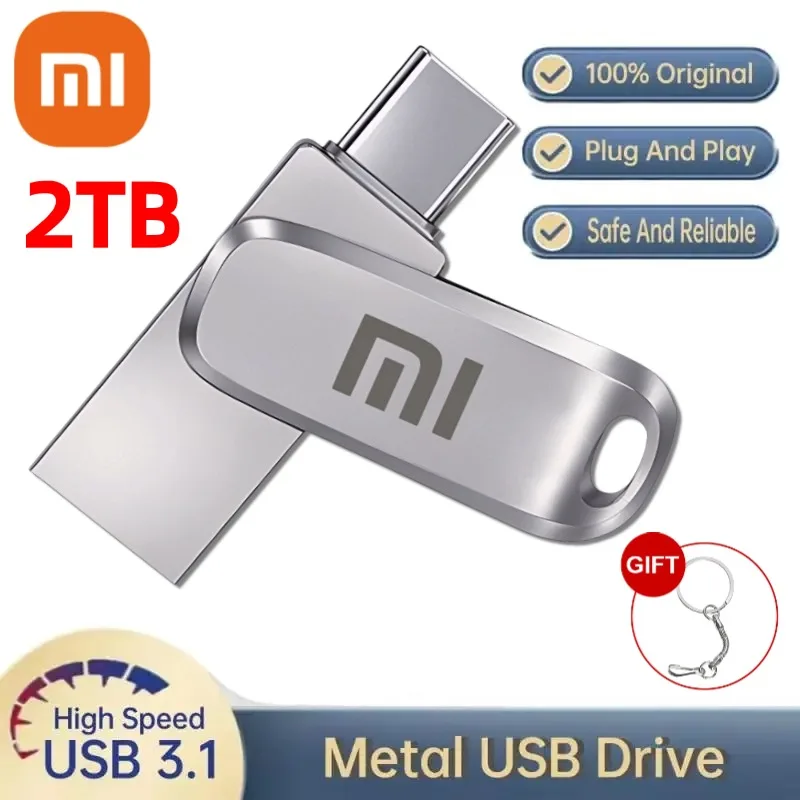 XIAOMI 512 ГБ 256 Type-c OTG USB-флешка 2 ТБ 3 0 Флэш-накопитель 1 USB-накопитель памяти 128 для iPhone