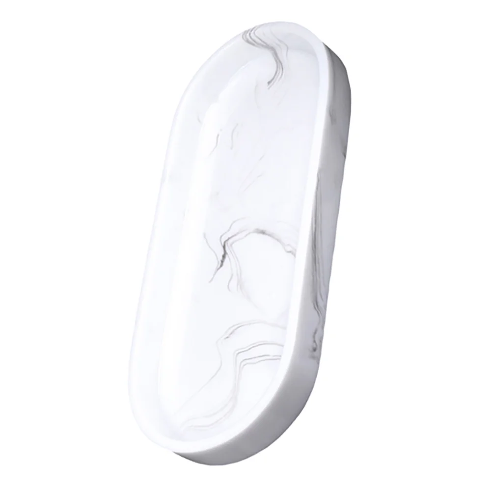 

Tray Vanity Marble Bathroom Resin Toilet Tank Ceramic Countertop Organizer Kitchen Sink Storagecorner Soap Modern Dishdisplay