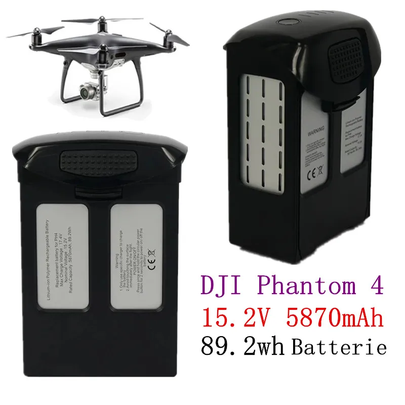 

NEW For DJI Phantom 4/Advanced/4Pro FPV Quadcopter RC Drone 15.2V 5870mAh Intelligent Replacement Flight liPo BatteryReplacement