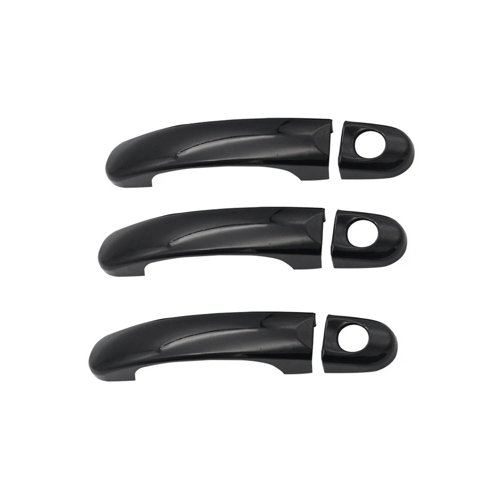 

Накладка на дверную ручку автомобиля, черная хромированная накладка на дверную ручку для Volkswagen VW T5 T6 2K Transporter Caddy 2003-2015,2004 2005 2006 2007 2008 2 Набор накладок, аксессуары для стайлинга автомобиля