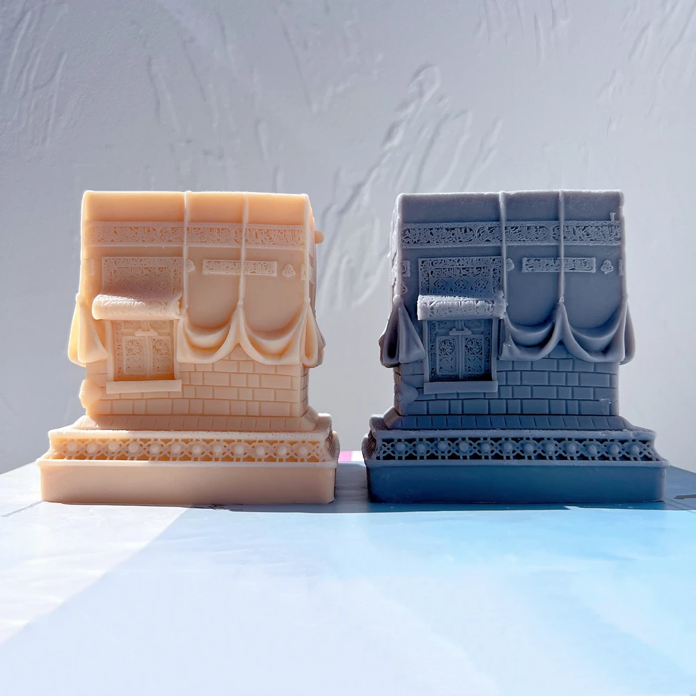 Фигурка Кааба силиконовая форма для свечей исламское украшение дома Рамадана