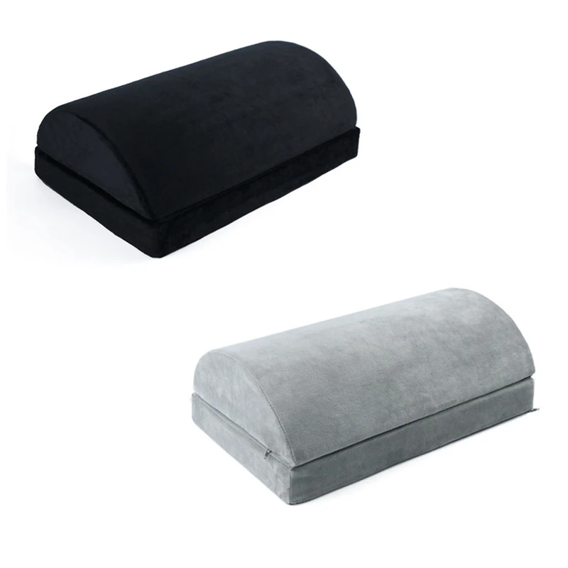 

Foot Rest For Under Desk At Work, Foot Stool With Adjustable Heights, With Washable Cover, For Back & Hip Pain Relief Durable A