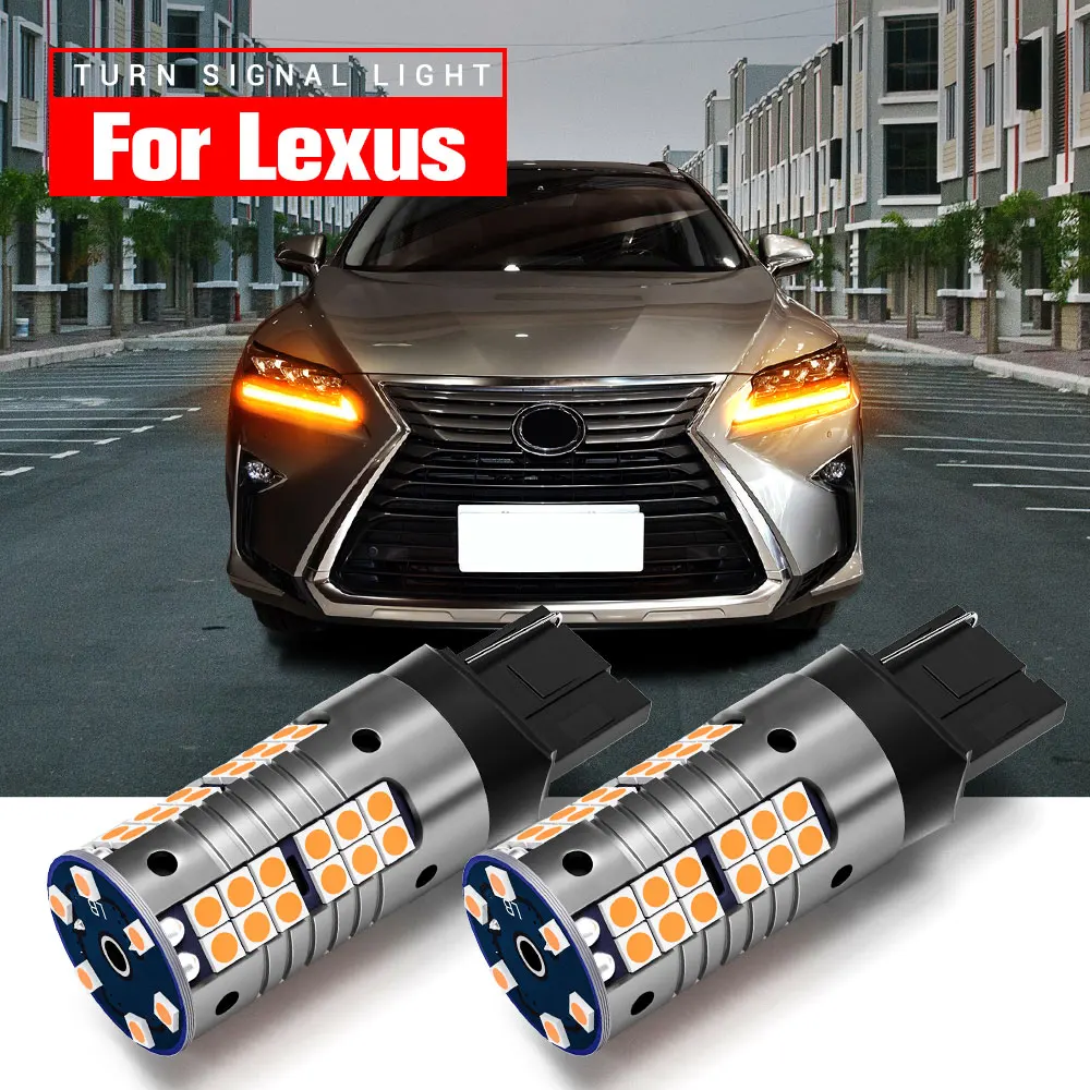 

2pcs LED Turn Signal Light WY21W T20 7440A Canbus For Lexus RX330 RX400H RX350 RX450H RX450HL RC F RC350 RC200T RC300
