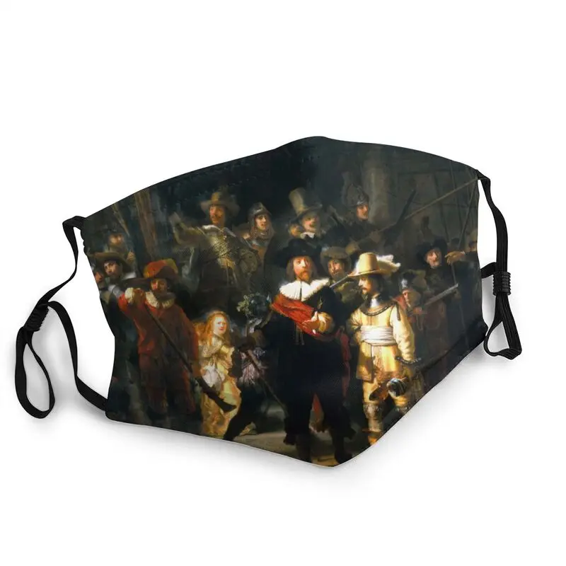 

The Night Watch By Rembrandt Van Rijn Mouth Face Mask Dutch Artist Anti Haze Dustproof Mask Protection Cover Respirator Muffle