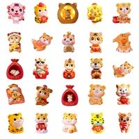resin small charms acrylic flat bottom cartoon tiger blessing accessories jewelry makings diy making gifts special offer flh76