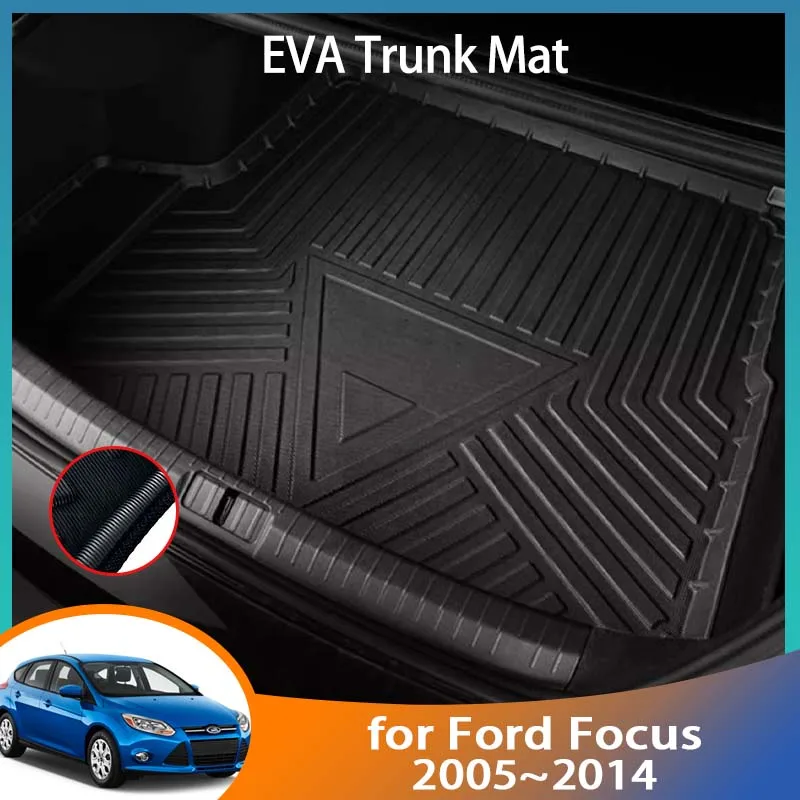 

Trunk Mat for Ford Focus 2 Hatchback 2005~2014 2013 2012 2008 MK2 MK2.5 Accessorie Floor Tray Waterproof Liner Cargo Boot Carpet