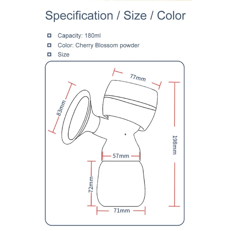 

Electric Breast Pump for Hands Release Milk Suction Machine Backflow Resistance Automatic Breast Pump Low Noise 2 Modes 40JC