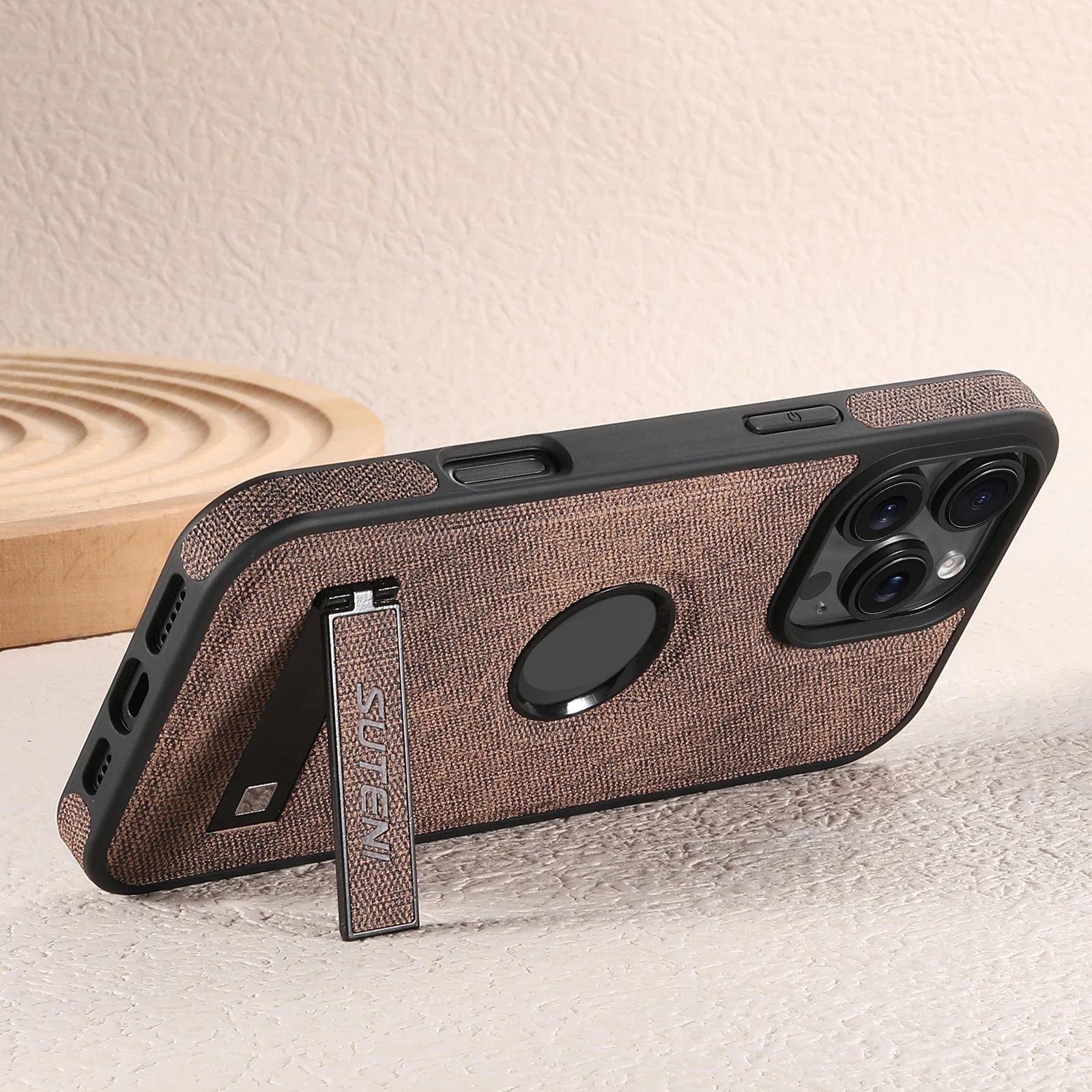 Модный ковбойский кожаный чехол для телефона IPhone 13 14 15 16 Pro Max Plus Magsafe с кронштейном