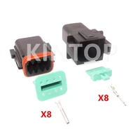1 set 8 pins automobile engine wire cable waterproof socket dt04 8p dt06 8s car parts auto male female connector