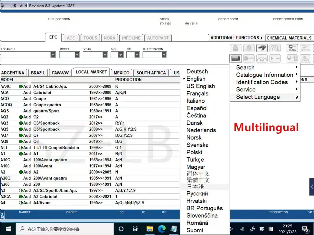 Фото Новейший ETKA 8.6+ Elsawin 6.0 Auto Repair Etka 8.6 Программное обеспечение для групповых транспортных средств Каталог электронных запчастей для V/W+AU//DI+SE//AT+SKO//DA №3