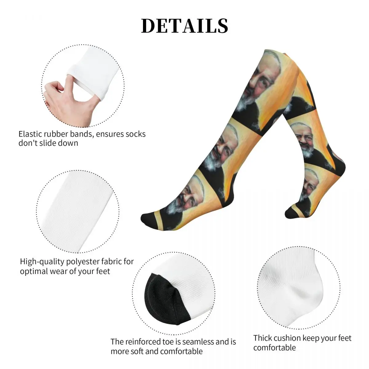 Спортивные Компрессионные носки Saint Pio Of Pietrelcina An