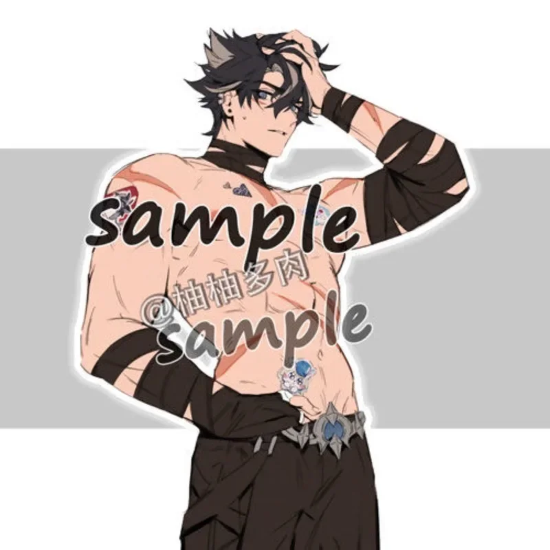 

Wriothesley Muscle Series Acrylic Stand Genshin Impact Figure Desk Display Game Goods Collection Ornament Room Decoration Gift