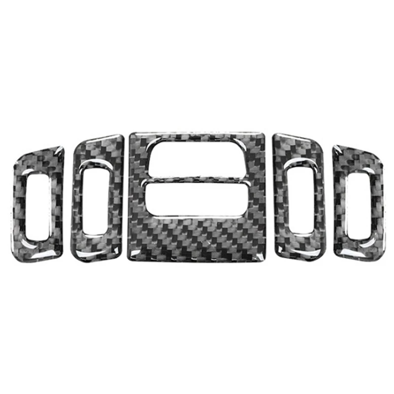 

Carbon Fiber Central Control Air Outlet Vent Sticker Cover Trim Decal for BMW- 3 Series E90 E92 2005-2012 Accessories