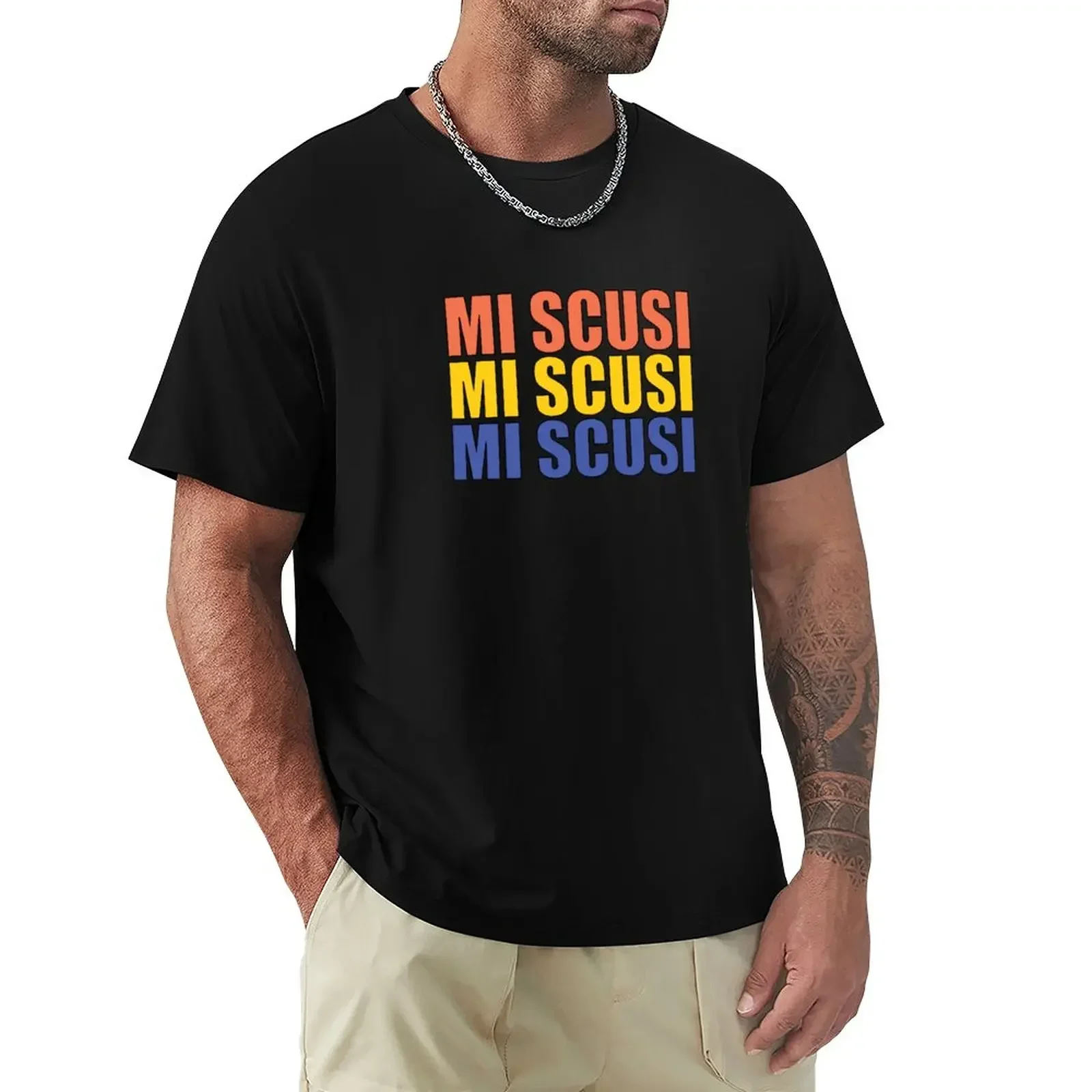 Mi Scusi Scusi-футболка Eurotrip мужские белые футболки