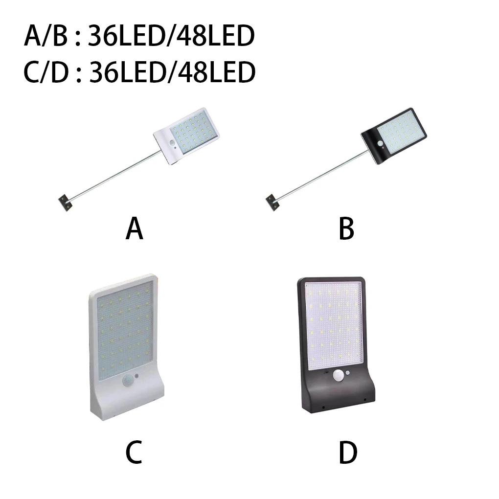 

Lamp Induction Dustproof Solid Sensing Light Solar Decoration Indoor Eco-Friendly Path Balcony Walls 36LED White Lever