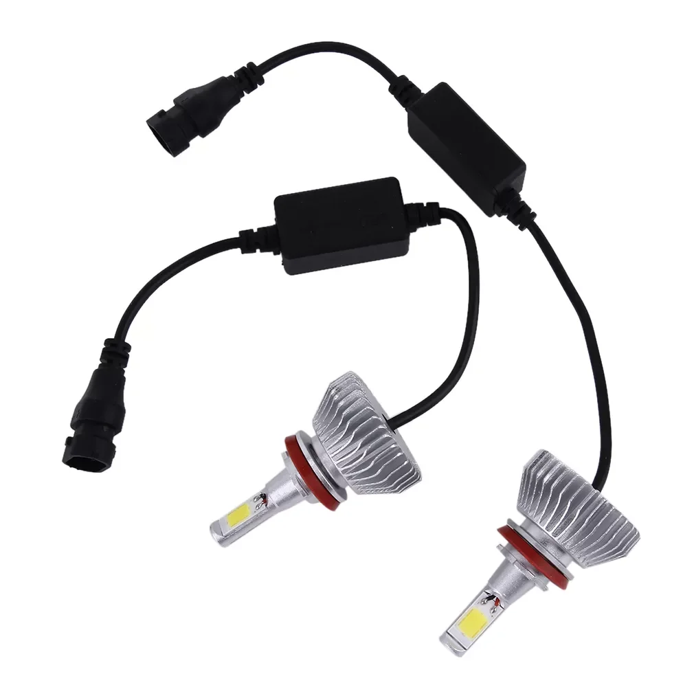 

New 1 Pair LED Chips Light 60W 6000LMH4/9004/9007/H13/H1/H7/H3/9005/9006/H11 Headlight Kit H/L Beam Bulbs 6000K