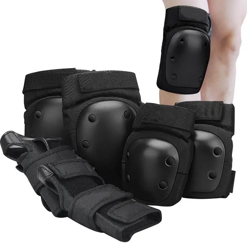 

Knee Pads For Skating Skateboarding Elbow Protecting Pads Set Of 6 Joint Protecting Pads With Changeable Elastic Band For Adult