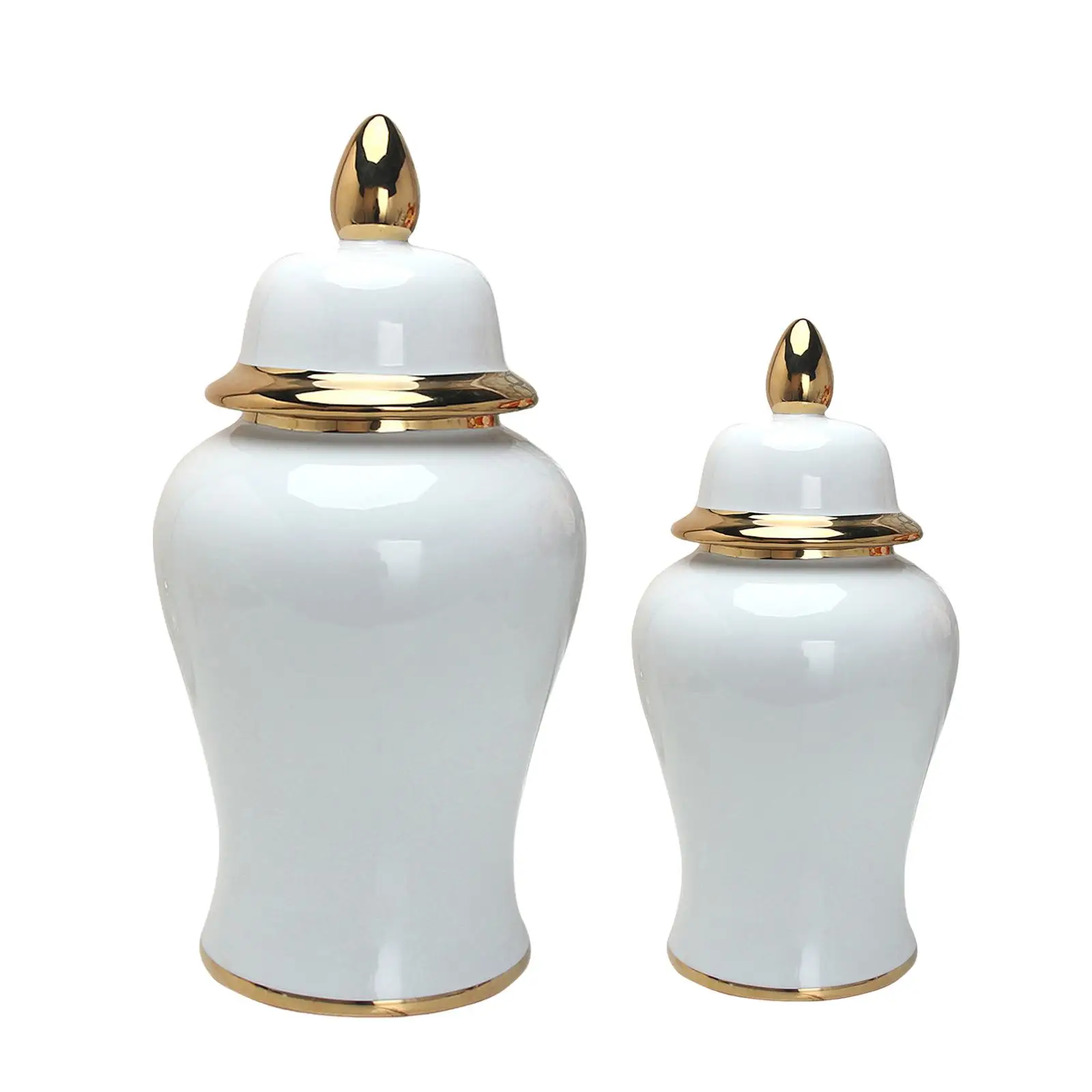 

Porcelain Storage Jar Flower Arrangement Light Luxury Table Centerpiece Ginger Jar for collection Entryway Desk