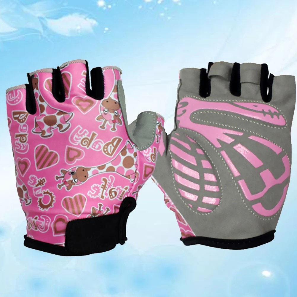 

Fitness Anti-slip Gloves Half Finger Cycling Outdoor Sports Biking Kids Cylcing