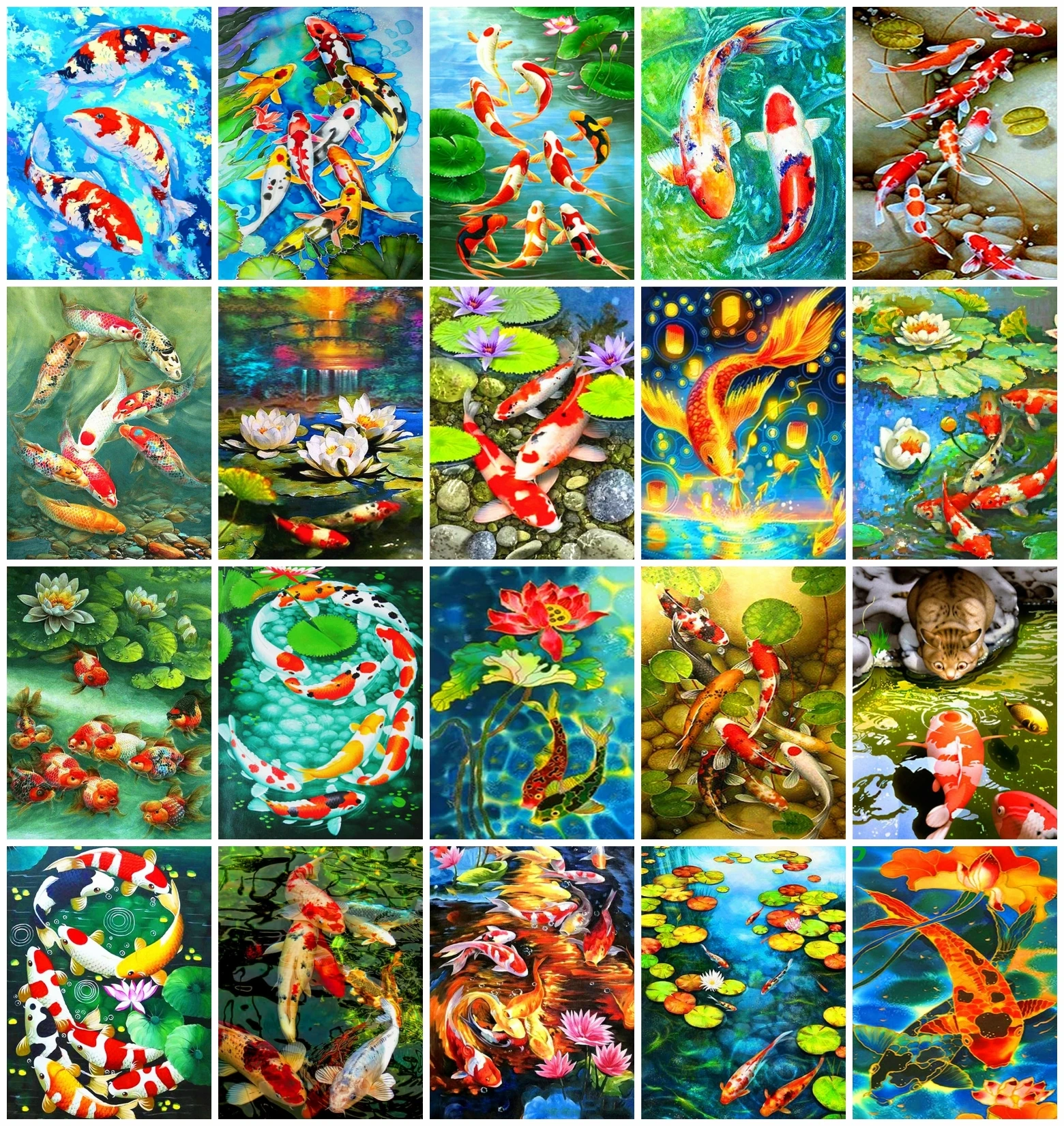 

Набор для рисования по номерам на холсте, без рамки