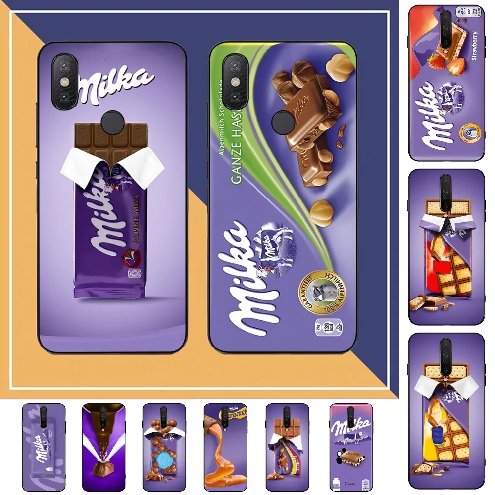 

Chocolate Milka Phone Case For Redmi Note 4 X 5 A 6 7 8 Pro T 9 Pro 9S 10 Pro 11 Pro 11S 11Epro PocoM3pro