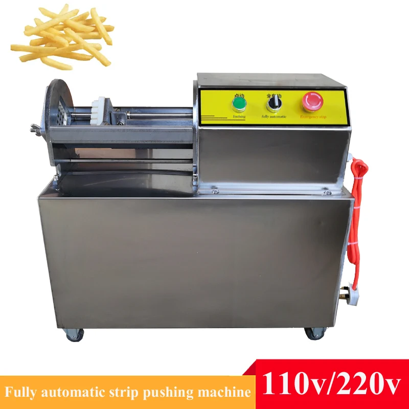 

Commercial Electric French Fries Machine For Radish Cucumber Strip Pushing Machine Stainless Steel Fries Cutting Machine