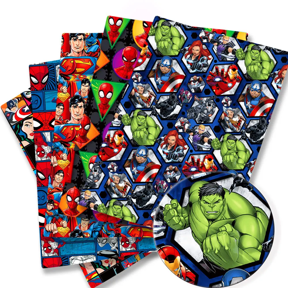 Sale Disney The Avengers Superhero Spiderman Cotton Fabric Material For Clothes Dress Patchwork Fabrics Sew Quilting Needlework