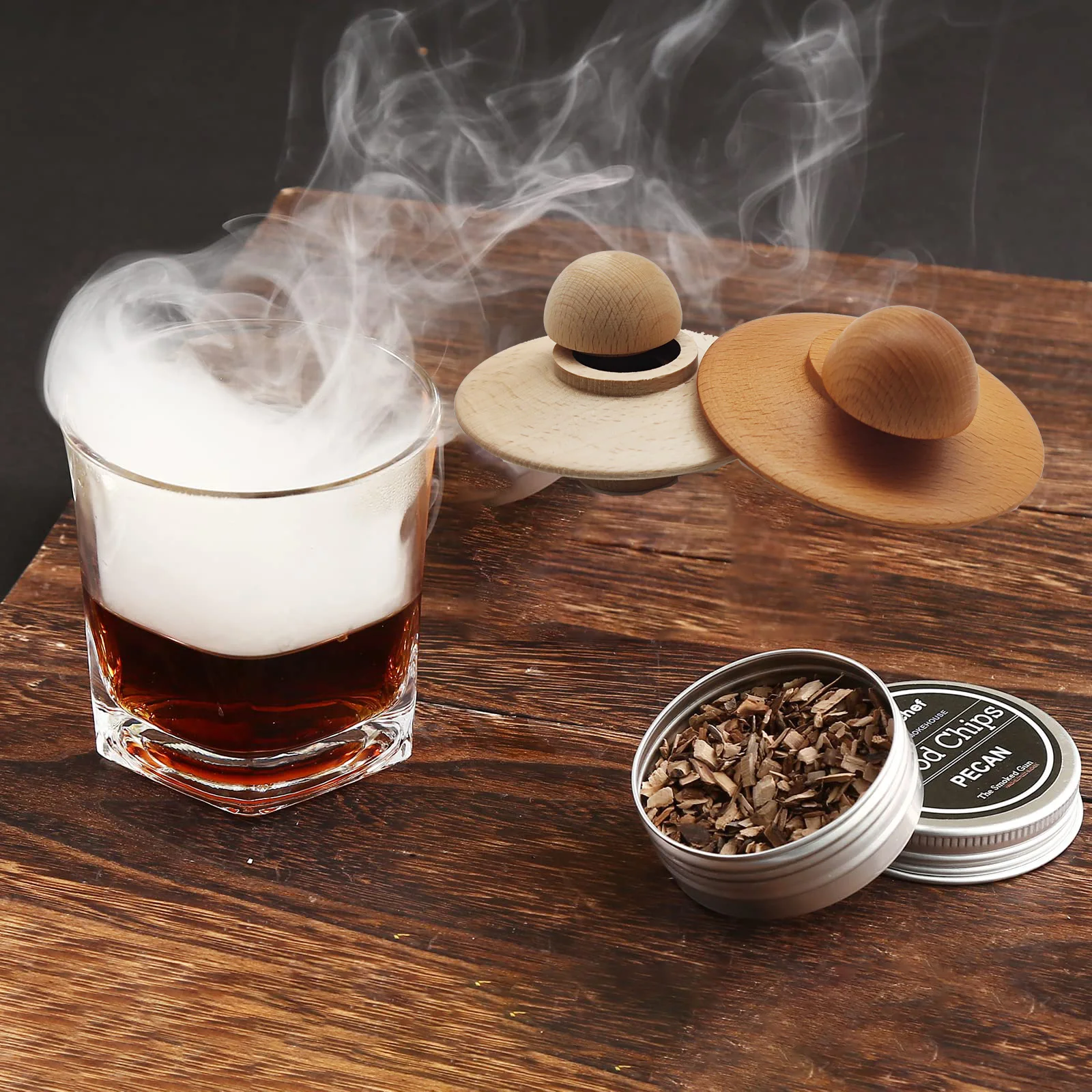 Цена Аксессуары для коктейлей и коптильни, принадлежности для питья, кухонные принадлежности, деревянные аксессуары для кухни и бара