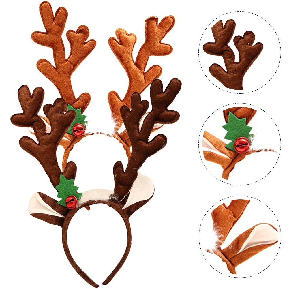 

Antler Headband Women Hair Decor Xmas Hairband Headdress Deer Horn Chic Lovely Ornament Outfits Kids