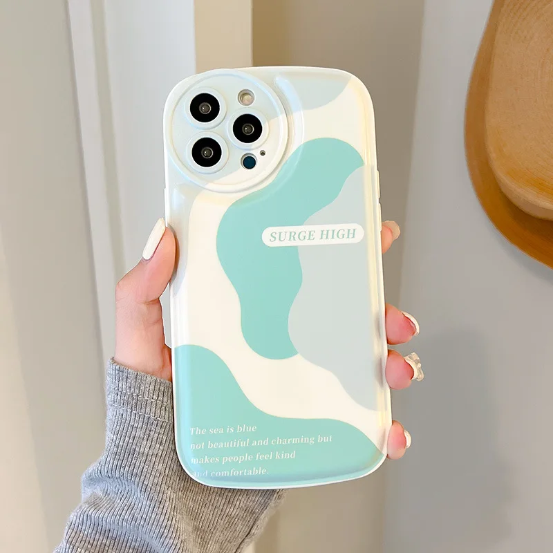 

Cute Cartoon Painting Iphone12 Pro 11 13 14 Max X XR 7/8Plus Following From Air Cushion Bag Case