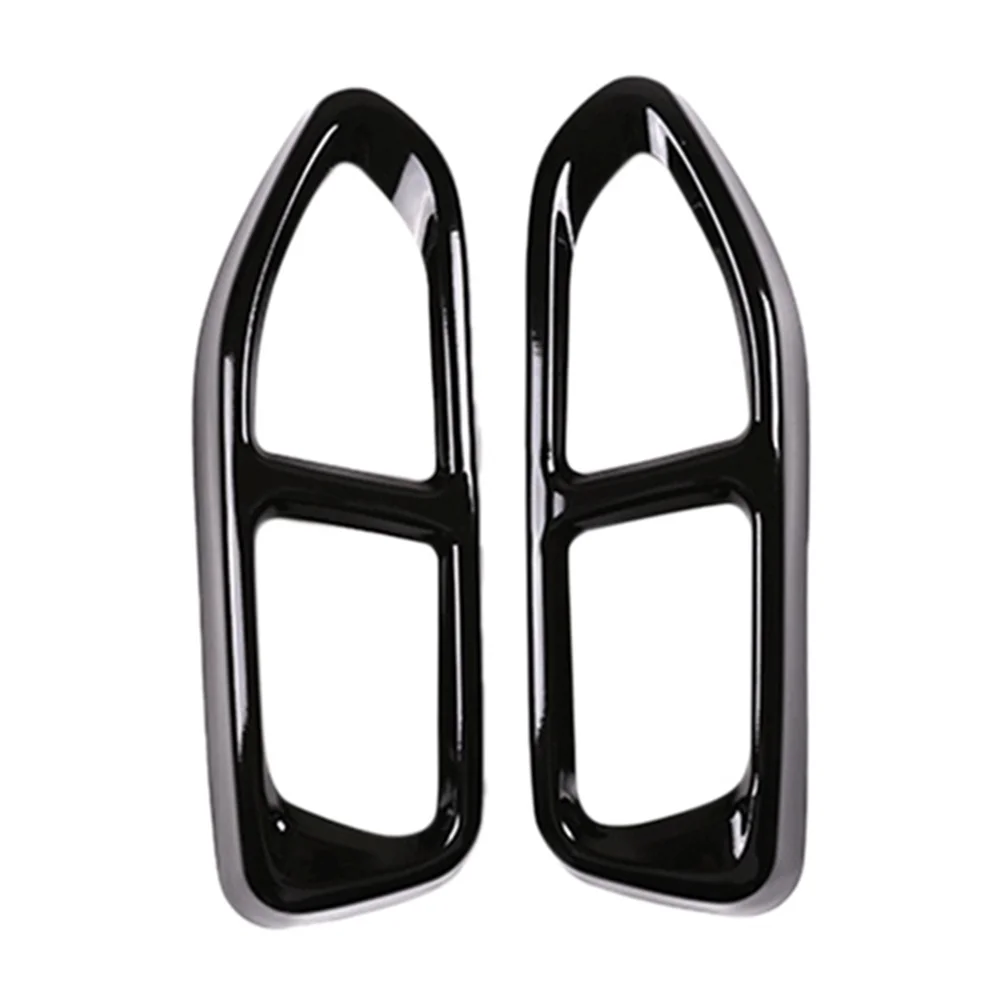 

Car Tail Muffler Exhaust Pipe Output Cover Decorative Trim For-BMW 7Series M Sport G11 G12 2016 2017 2018