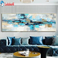 Blue Abstract Art 5D DIY Full Diamond Painting Diamond Embroidery cross stitch Living Room Bedroom Wall painting Home Decor gift