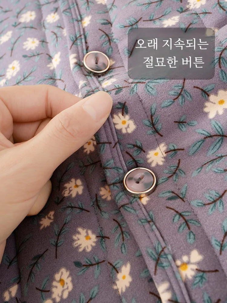 Флисовое пальто с хлопковой подкладкой для женщин среднего и пожилого возраста