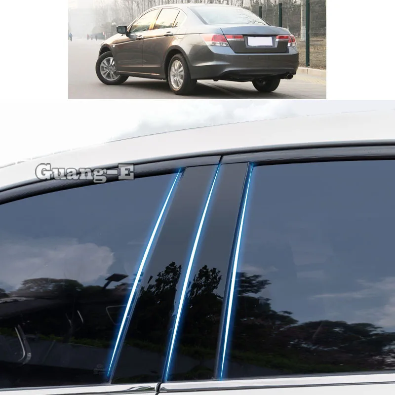 

6 шт., автомобильные наклейки для Honda Accord Sedan 8 2008-2013