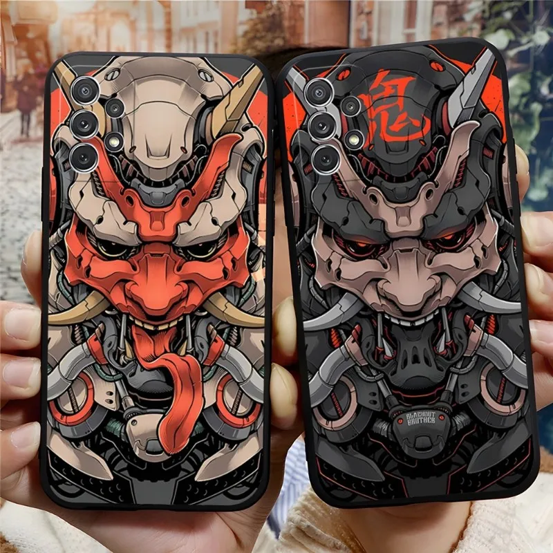 

Japanese Oni Hannya Demon Mask Phone Case For Samsung Note 20 10 9 8 Pro Plus Ultra M80 M20 M31 M40 M10 J7 J6 Prime Funda Shell