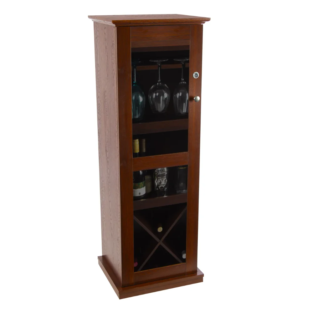 

Herrin Locking Bar Cabinet Elegant and Functional, This Bar Features A Stylish Curved Design That Is Wonderful