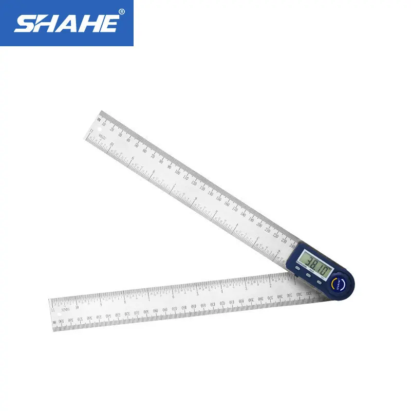 

Shahe 200/300 mm Stainless Steel Digital Angle Ruler Electronic Goniometer Inclinometer Digital Angle Gauge