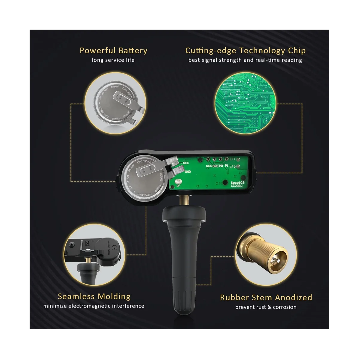 4 шт. датчик давления в шинах 315 МГц