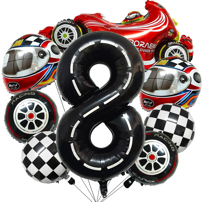 

Набор шаров-цифр для гоночной вечеринки