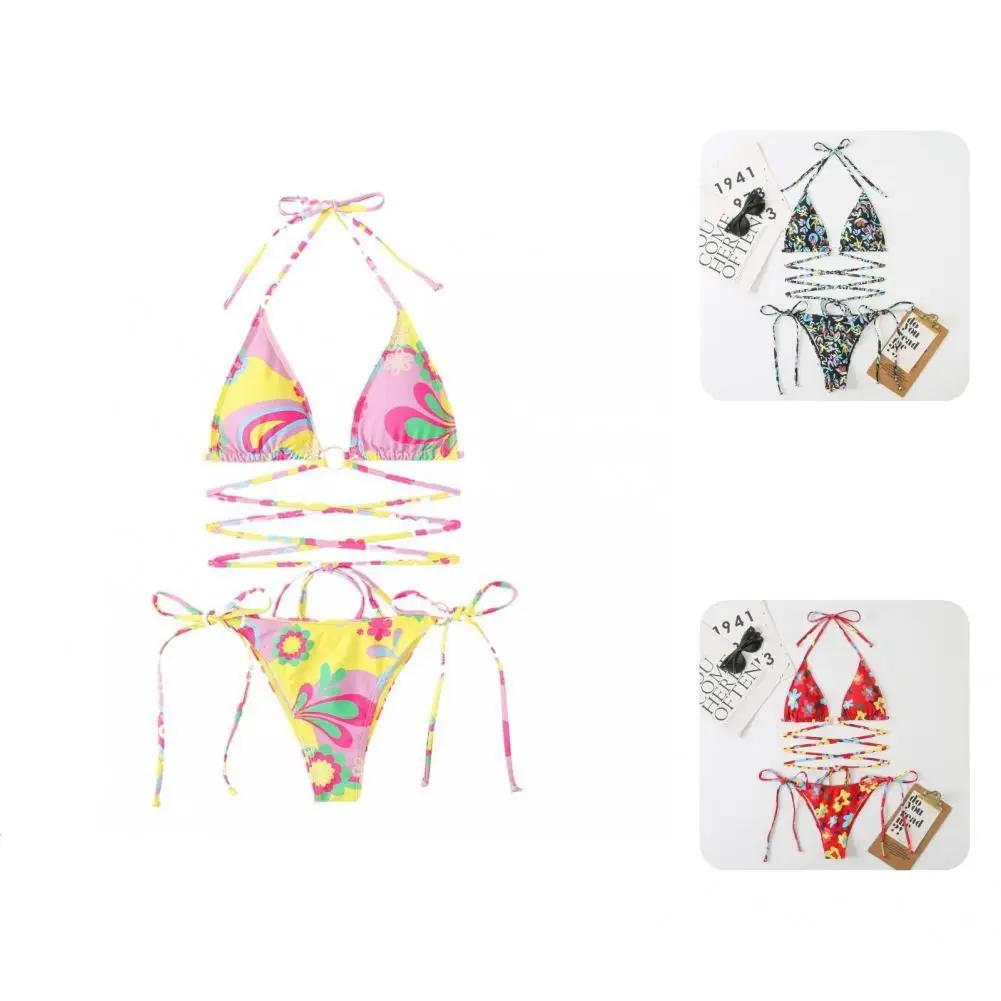 

Lightweight Soft Multi Layer Bandage Bra Thong Bikini for Swimming Pool