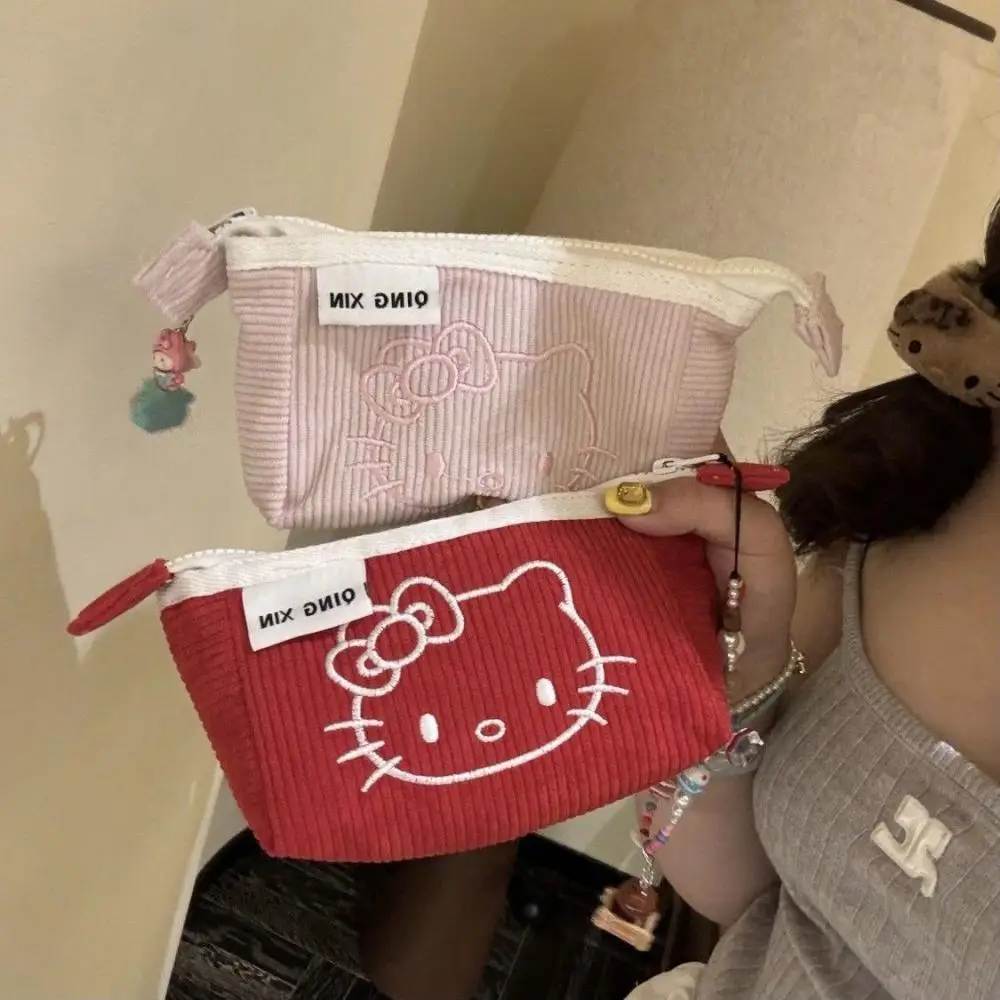 Sanrio HelloKitty плюшевый чехол для ручек сумка хранения канцелярских принадлежностей