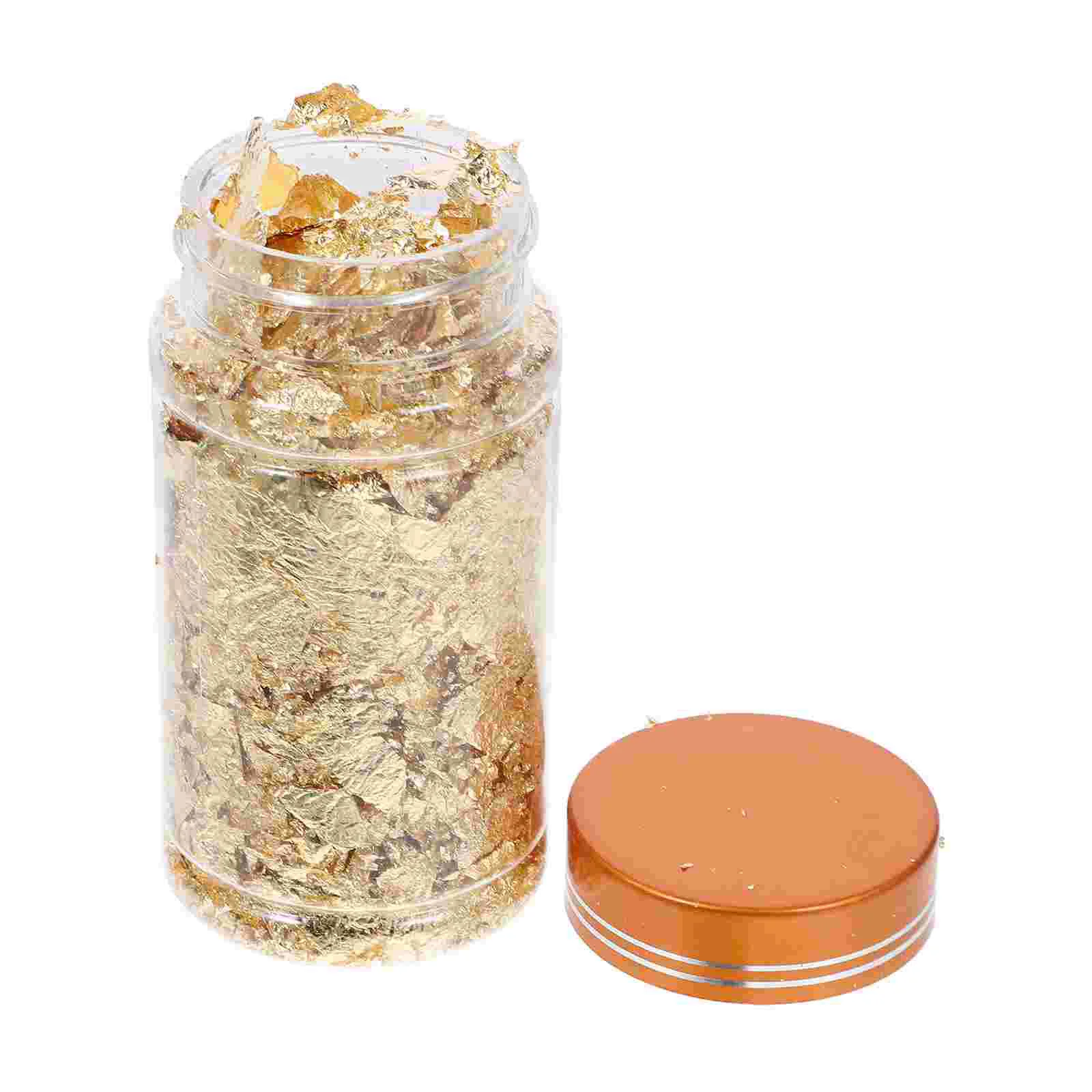 

Gold Flakes Nail Leaf Silver Resin Flake Nails Edible Metallic Sheets Paper Chips Chip Sequins Glitter Decorative Painting Kit