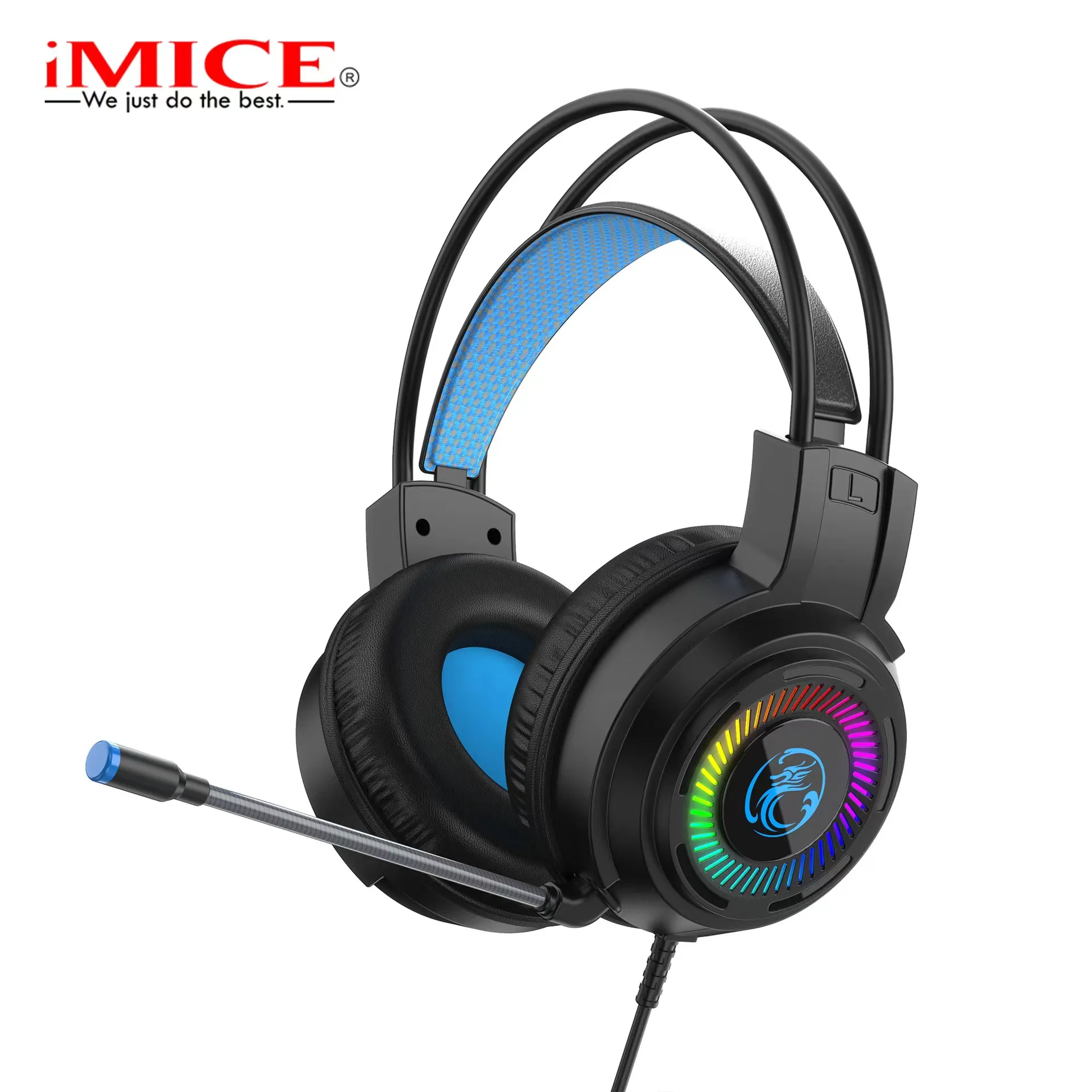 

iMICE Cross-border wholesale new heavy bass earbuds Eat chicken computer PS4 esports headsets wired gaming headphones