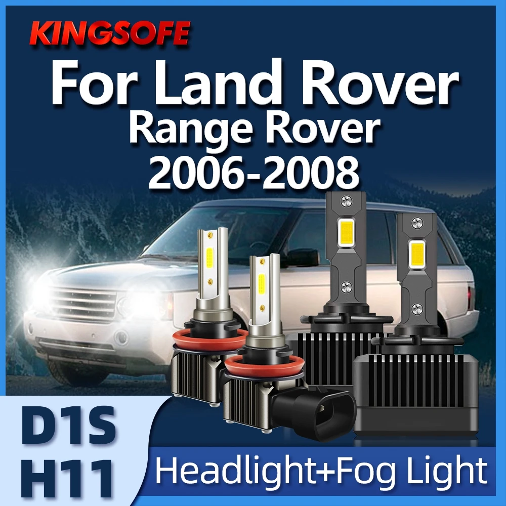 

Светодиодный D1S Turbo фары ксеноновые высокой интенсивности 6000 лм 2006 K дальний и ближний свет Plug and Play для Land Rover Range Rover 2007 2008