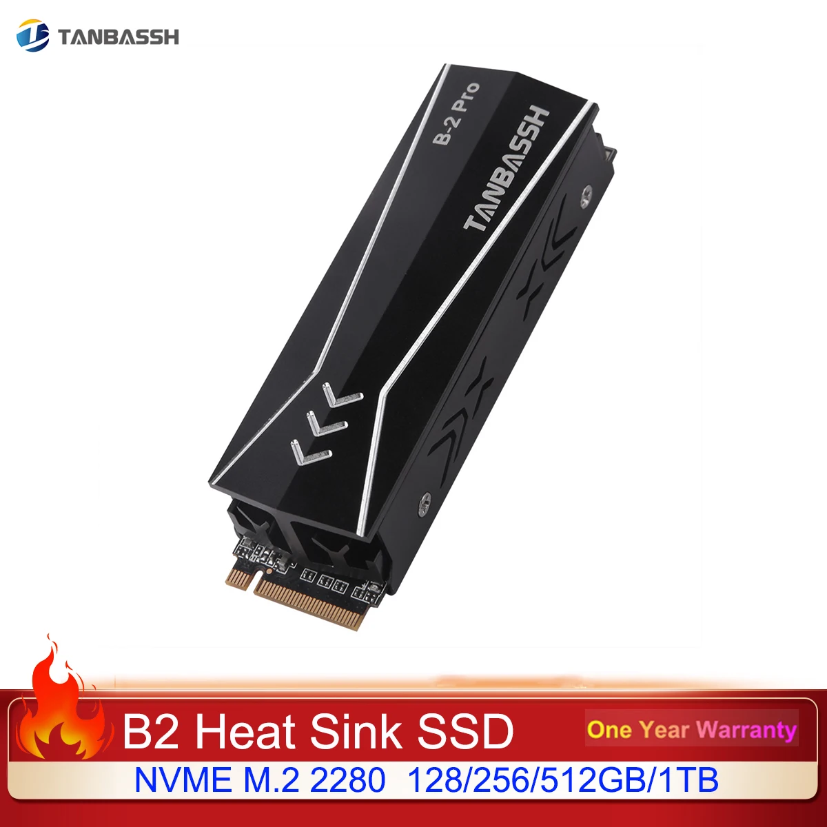 

Радиатор TANBASSH B2 твердотельный жесткий диск NVME M.2 2280 128 ГБ 256 ГБ 512 ГБ ТБ SSD для настольного компьютера ноутбука