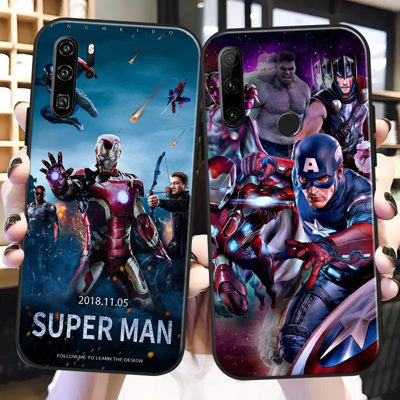 

Marvel Avengers Poster For Huawei P50 P40 P30 P20 Pro Lite 5G P Smart Z 2019 Phone Case TPU Full Protection Carcasa Back