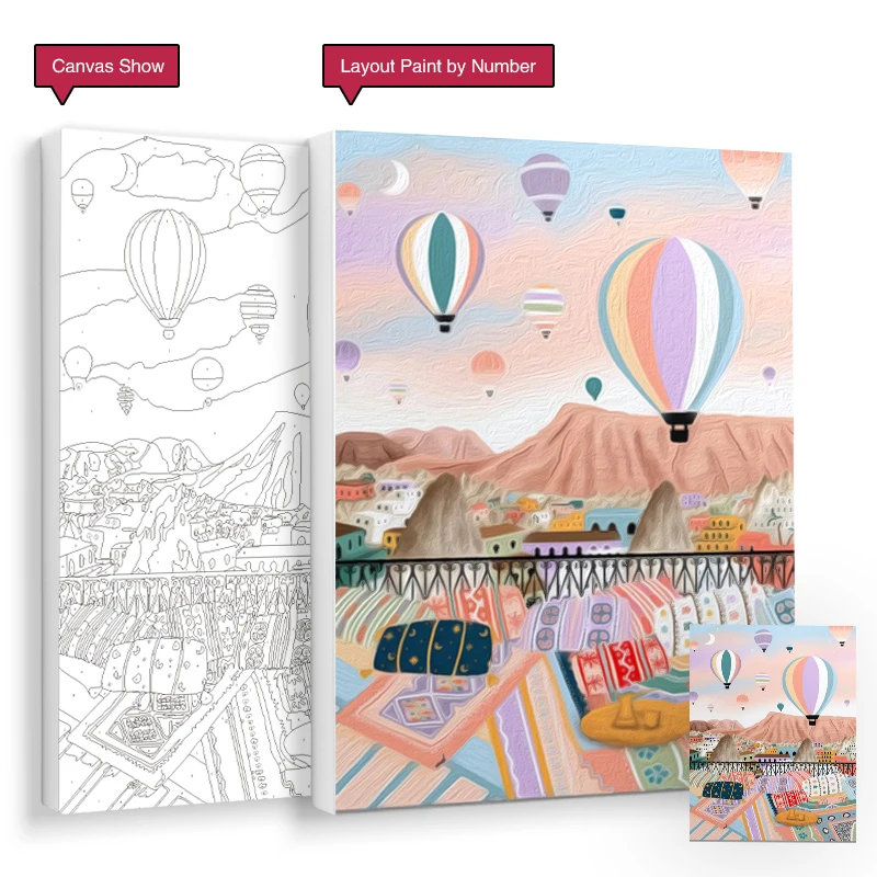 RUOPOTY Diy Краска по номерам для фотографий